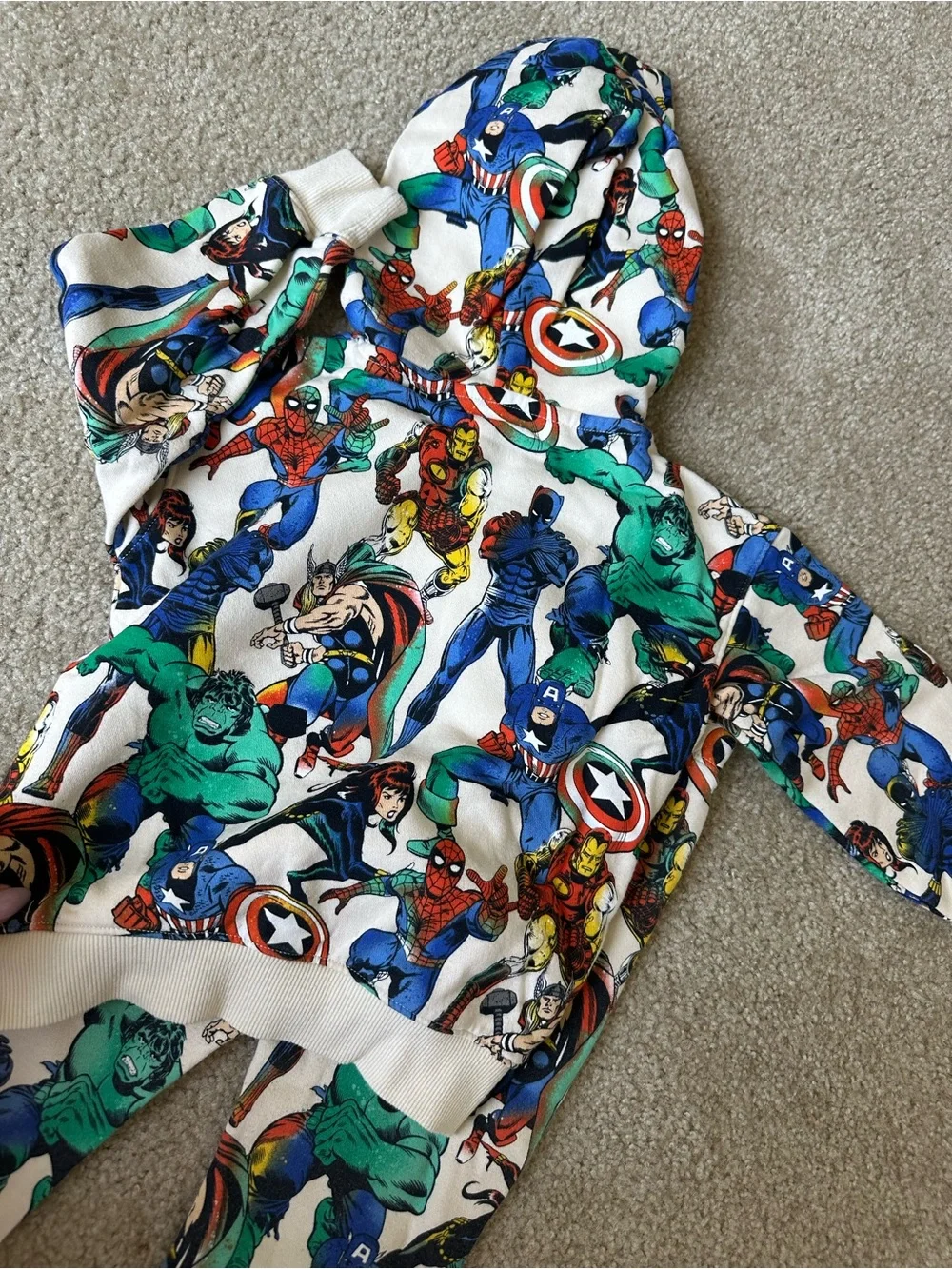 Marvel Avengers Toddler Hoodie Jogger Set 3T Superhero Sweatshirt Outfit